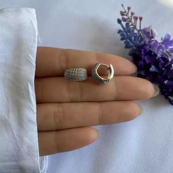 BRINCO ARGOLINHA CLICK INDIANA PRATA 925 - My Prata Joias