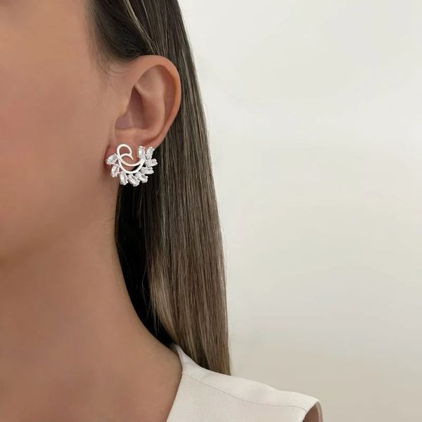 BRINCO CRAVEJADO ZIRCÔNIA CRISTAL PRATA 925 - My Prata Joias