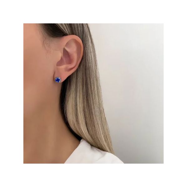 BRINCO REDONDO INDIANO ZIRCÔNIA AZUL ESCURO PRATA ... - My Prata Joias