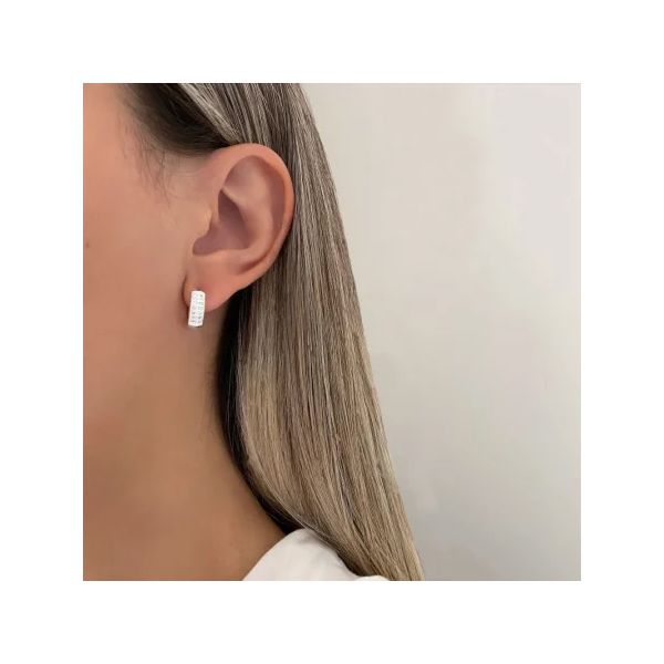 BRINCO ARGOLA CLICK ZIRCÔNIA G PRATA 925 - My Prata Joias