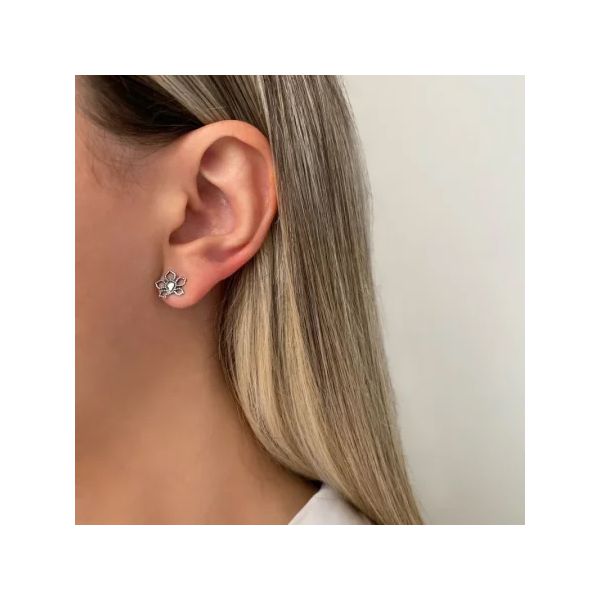 BRINCO INDIANO FLOR DE LÓTUS PRATA 925 - My Prata Joias