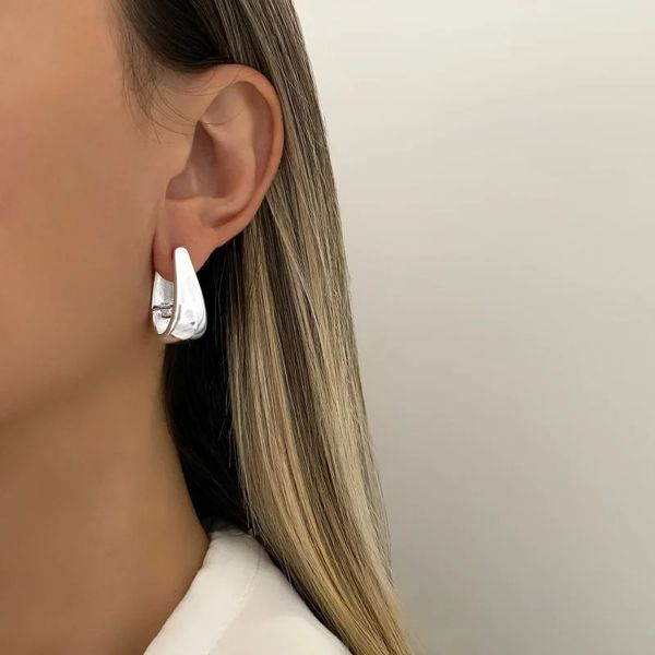 BRINCO GOTA CLICK PRATA 925 - My Prata Joias