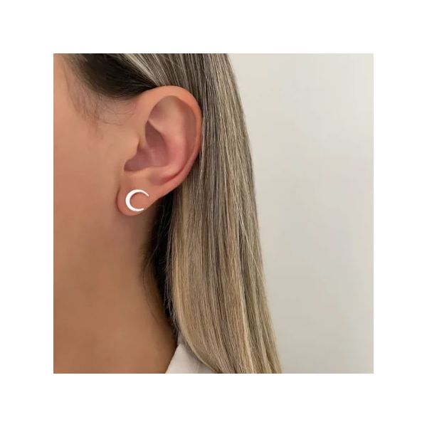 BRINCO MEIA LUA PRATA 925 - My Prata Joias