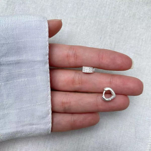 BRINCO ARGOLA CLICK ZIRCÔNIA CRISTAL PRATA 925 - My Prata Joias