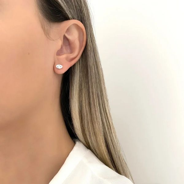 BRINCO OLHO ZIRCÔNIA CRISTAL PRATA 925 - My Prata Joias