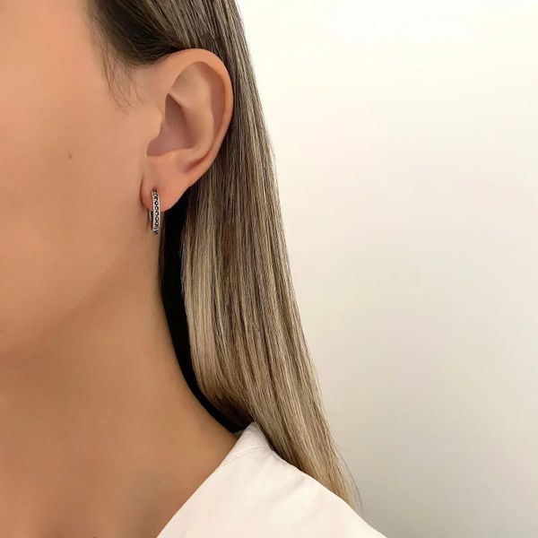 ARGOLINHA ENVELHECIDO MARCASSITA PRATA 925 - My Prata Joias