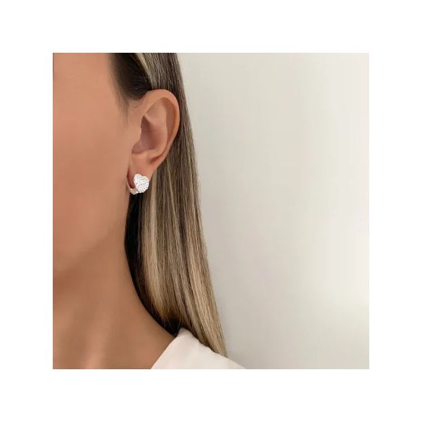 BRINCO CORAÇÃO CLICK ZIRCÔNIA CRISTAL PRATA 925 - My Prata Joias