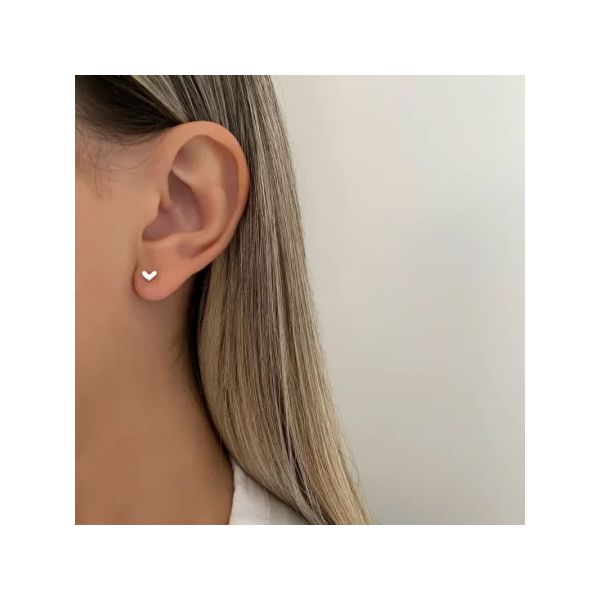 BRINCO CORAÇÃO LISO PRATA 925 - My Prata Joias