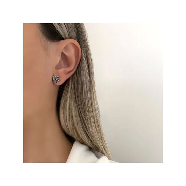 BRINCO INDIANO FLOR MARCARSSITA PRATA 925 - My Prata Joias