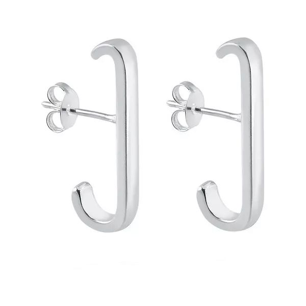BRINCO EAR HOOK LISO PRATA 925 - My Prata Joias