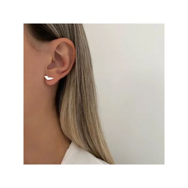 BRINCO RABO DE BALEIA PRATA 925 - My Prata Joias