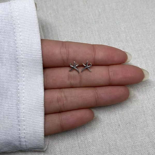 BRINCO ESTRELA DO MAR PRATA 925 - My Prata Joias