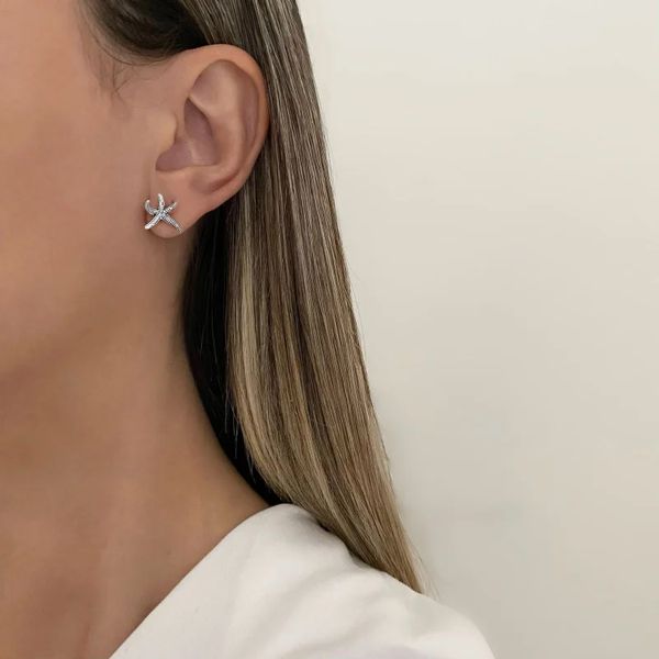 BRINCO INDIANO ESTRELA DO MAR PRATA 925 - My Prata Joias