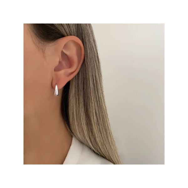 ARGOLINHA ABAULADA LISA M PRATA 925 - My Prata Joias