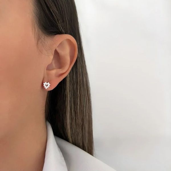 BRINCO CORAÇÃO CRAVEJADO TRABALHADO VAZADO PRATA 9... - My Prata Joias