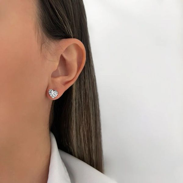 BRINCO CORAÇÃO INDIANO PRATA 925 - My Prata Joias