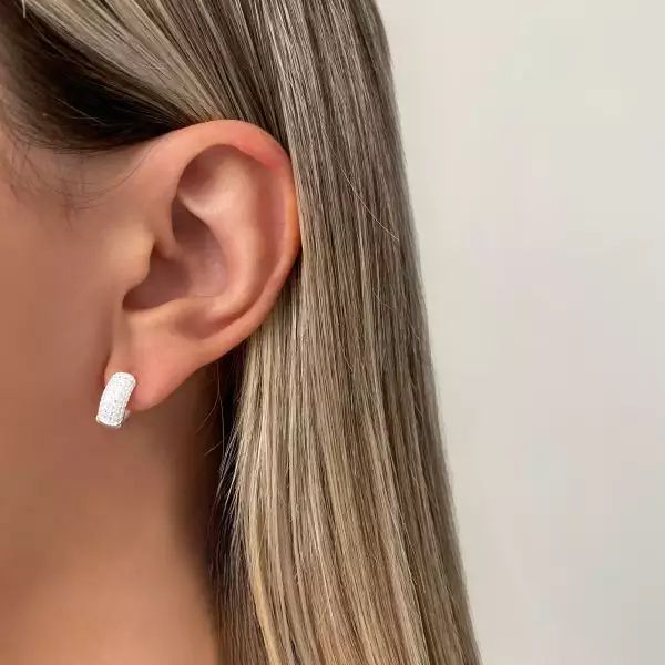 ARGOLINHA CRAVEJADA CLICK G PRATA 925 - My Prata Joias