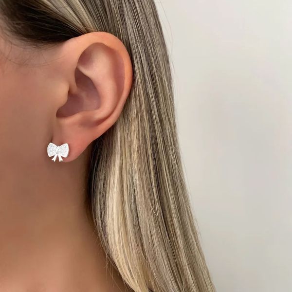 BRINCO LAÇO CRISTAL PRATA 925 - My Prata Joias