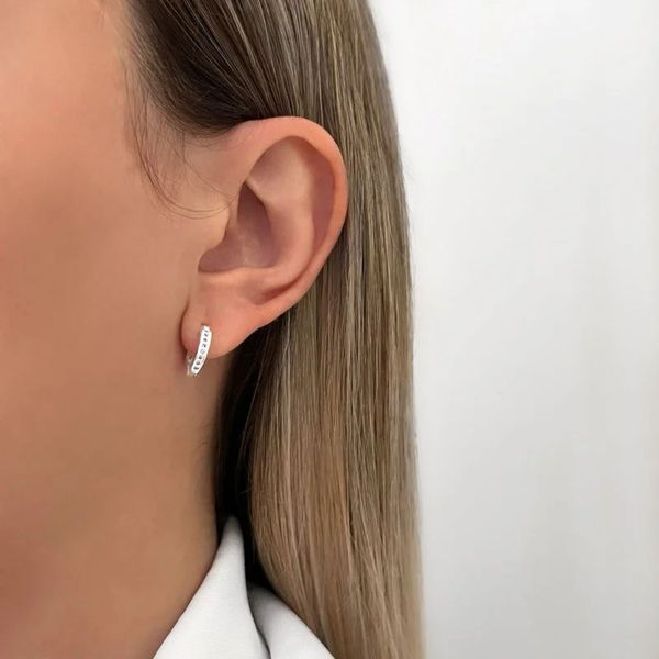 ARGOLINHA CRAVEJADA P PRATA 925 - My Prata Joias