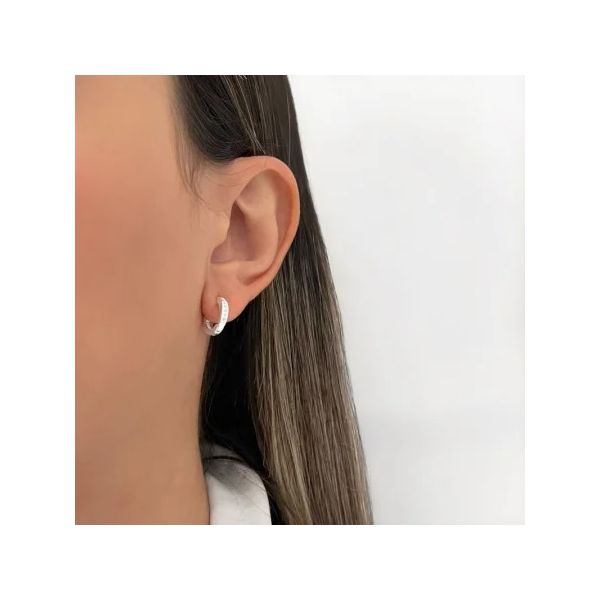 ARGOLINHA CRAVEJADA M PRATA 925 - My Prata Joias