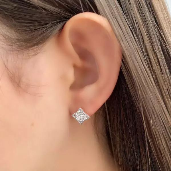 BRINCO ZIRCÔNIA CRISTAL PRATA 925 - My Prata Joias