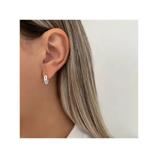 ARGOLINHA CRAVEJADA M ESTRELHAS VAZADAS PRATA 925 - My Prata Joias