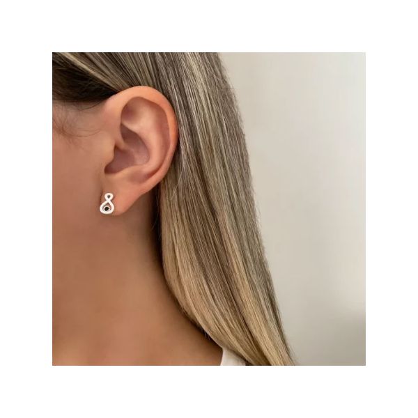 BRINCO ZIRCÔNIA PRETO PRATA 925 - My Prata Joias