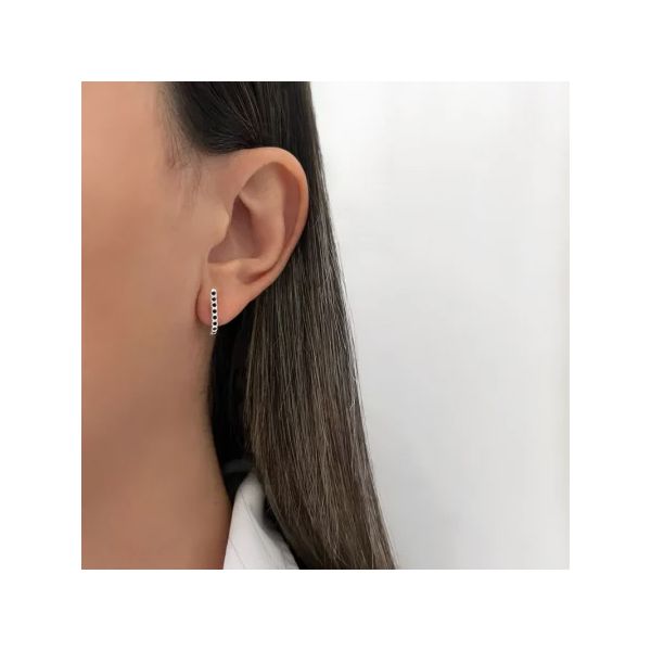 BRINCO ZIRCÔNIA ONIX PRATA 925 - My Prata Joias