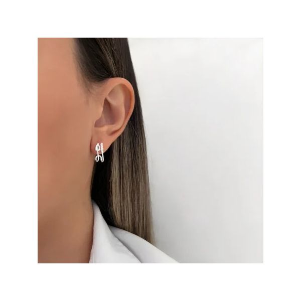 BRINCO GOTA ZIRCÔNIA CRISTAL PRATA 925 - My Prata Joias