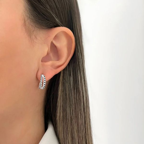 BRINCO 2 FIOS ZIRCÔNIA ONIX PRATA 925 - My Prata Joias