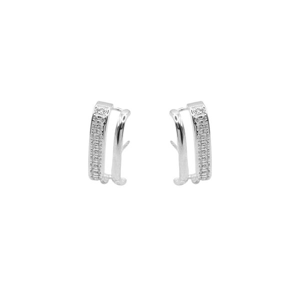 BRINCO 2 FIOS LISO ZIRCÔNIA CRISTAL PRATA 925 - My Prata Joias