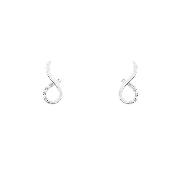 BRINCO INFINITO ZIRCÔNIA CRISTAL PRATA 925 - My Prata Joias