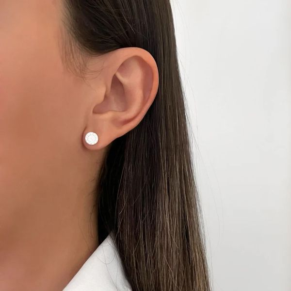 BRINCO REDONDO SÃO BENTO ZIRCÔNIA CRISTAL PRATA 92... - My Prata Joias