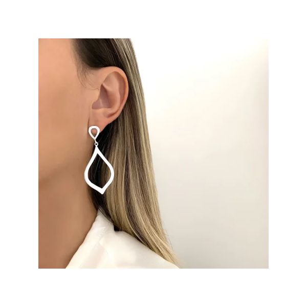 BRINCO GOTA PRATA 925 - My Prata Joias