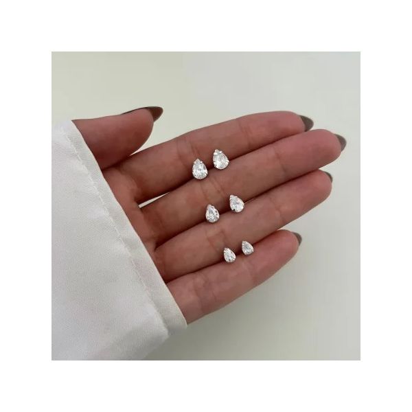 TRIO GOTA ZIRCÔNIA CRISTAL PRATA 925 - My Prata Joias