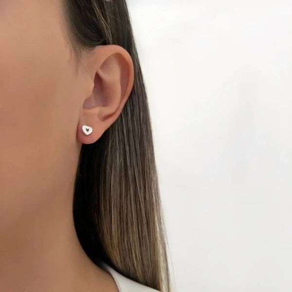 BRINCO CORAÇÃO PRATA 925 - My Prata Joias