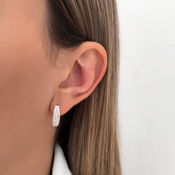 BRINCO ZIRCÔNIA ROSA CLARO PRATA 925 - My Prata Joias