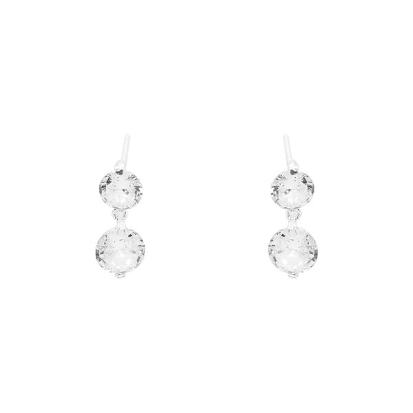 BRINCO ZIRCÔNIA CRISTAL PRATA 925 - My Prata Joias