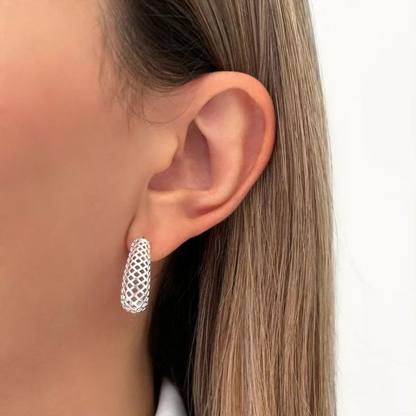 BRINCO GOTA ARAMADO PRATA 925 - My Prata Joias