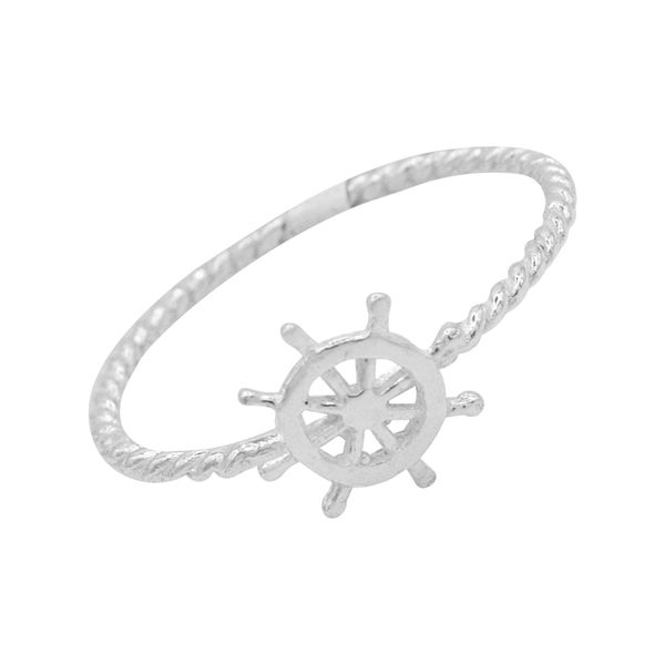 ANEL TIMÃO PRATA 925 - My Prata Joias