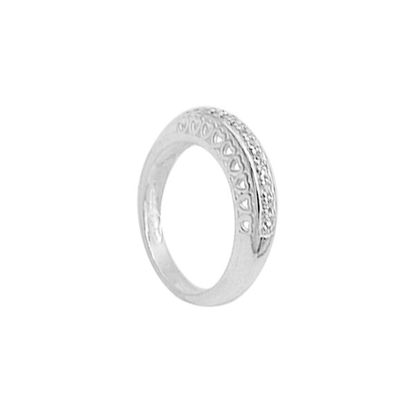 ANEL ARO CORAÇÕES ZIRCÔNIA CRISTAL PRATA 925 - My Prata Joias