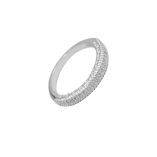 ANEL CORAÇÕES ZIRCÔNIA CRISTAL PRATA 925 - My Prata Joias