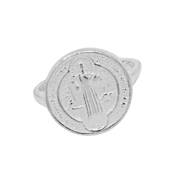 ANEL SÃO BENTO PRATA 925 - My Prata Joias