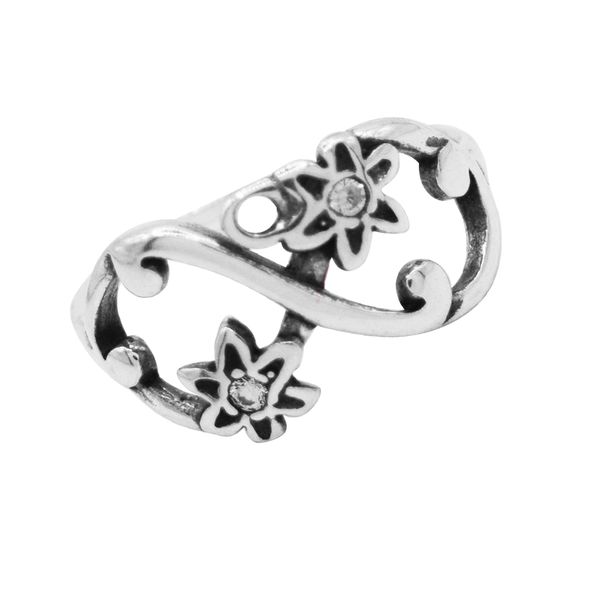 ANEL ENVELHECIDO ZIRCÔNIA CRISTAL PRATA 925 - My Prata Joias