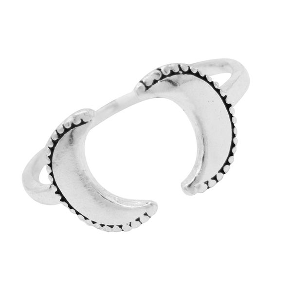 ANEL LUA INDIANA REGULÁVEL PRATA 925 - My Prata Joias