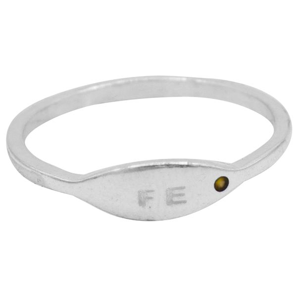 ANEL FÉ ZIRCÔNIA AMARELO PRATA 925 - My Prata Joias