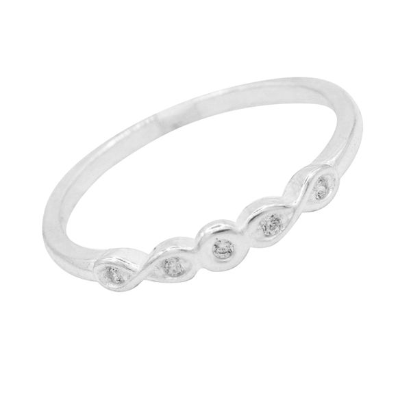ANEL SIMBOLO DO INFINITO ZIRCÔNIA CRISTAL PRATA 92... - My Prata Joias
