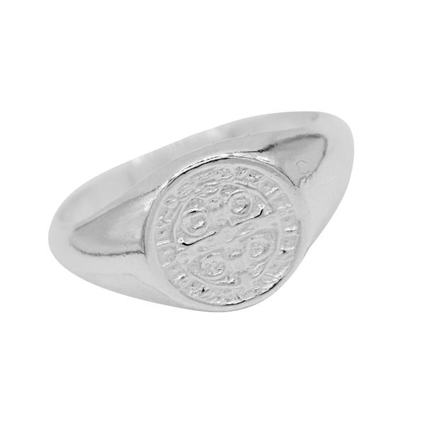 ANEL REDONDO SÃO BENTO PRATA 925 - My Prata Joias