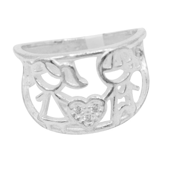 ANEL MENINO E MENINA PRATA 925 - My Prata Joias