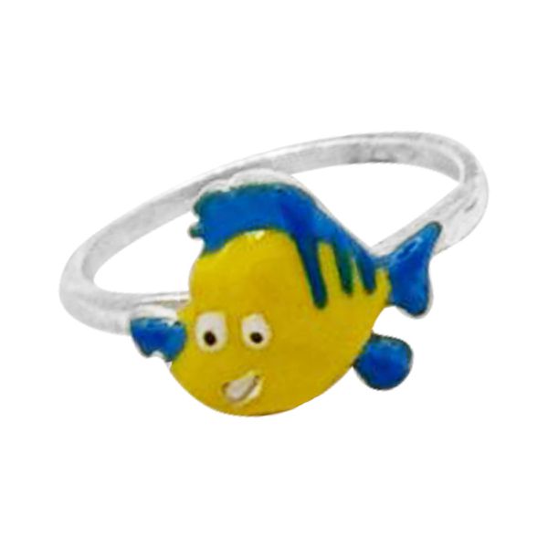 FALANGE LINGUADO AMARELO E AZUL PRATA 925 - My Prata Joias